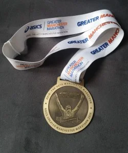 Manchester Marathon medal 2016